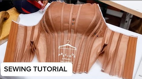 SEWING a TRANSPARENT OVERBUST corset; Step-by-step tutorial