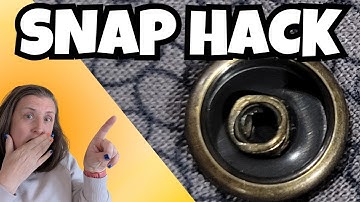 A Very Simple Way to Attach Snap Fasteners to Fabric : Beginner Sewing Tutorial