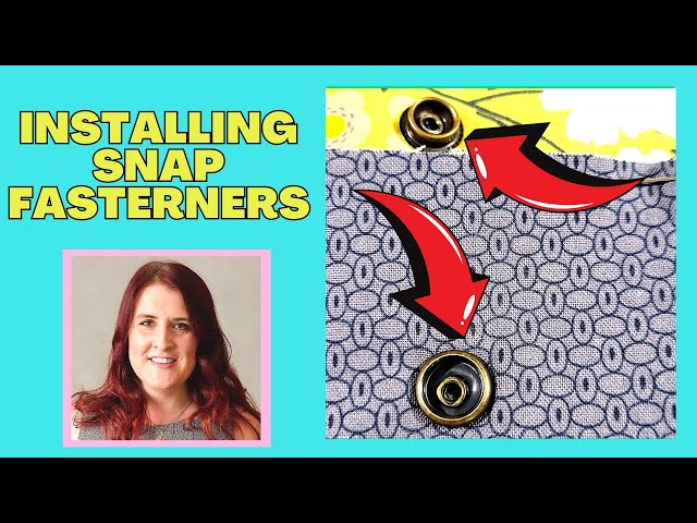How to attach snap fasteners to fabric with faodail creation 