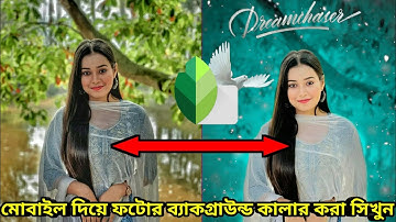 Snapseed Green And Bird Effect Photo Editing Tutorial | Snapseed Background Colour Change Tricks