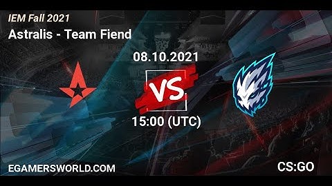 Astralis vs Fiend - IEM Fall 2021 - Quarterfinal  Астрались и Френд