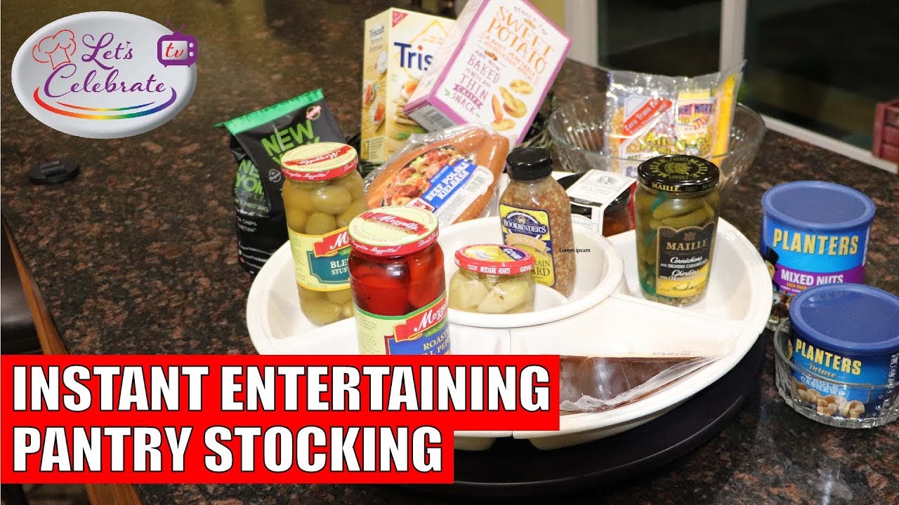 Instant Entertaining Pantry Stocking - Lets Celebrate TV - YouTube