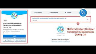 Platform Strategy Designer Certification Maintenance Spring ’26 | Salesforce