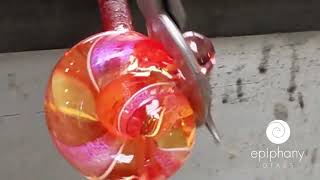 How We Make - Ruby Enchanted Glass Heart Paperweight