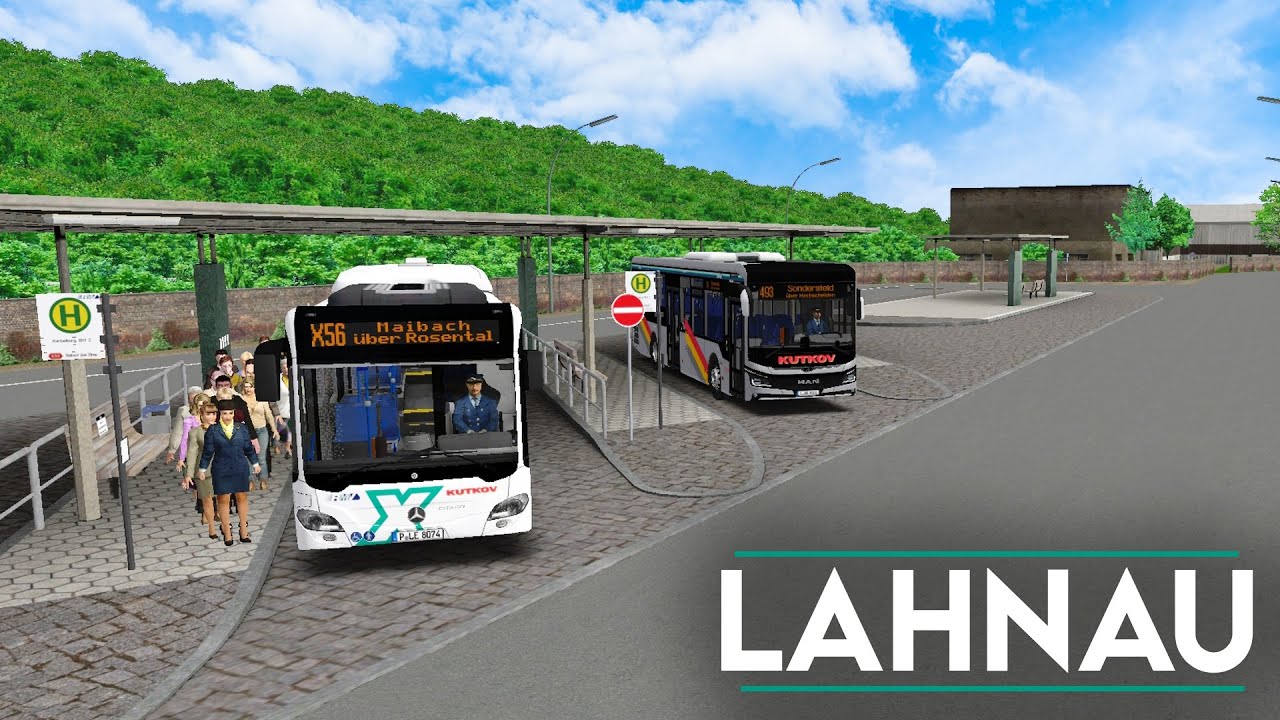 LAHNAU V4 - Große Kartenerweiterung - Linie 493 | Let's Play OMSI 2 