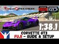 iRacing Corvette GT3 Fuji Guide 1:38.1 Corvette GT3 Fuji Speedway Track Guide