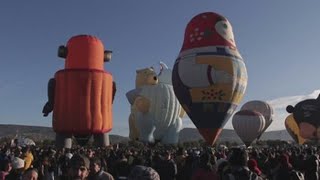 El Cristo de Corcovado y Van Gogh volaron en Festival Internacional del Globo