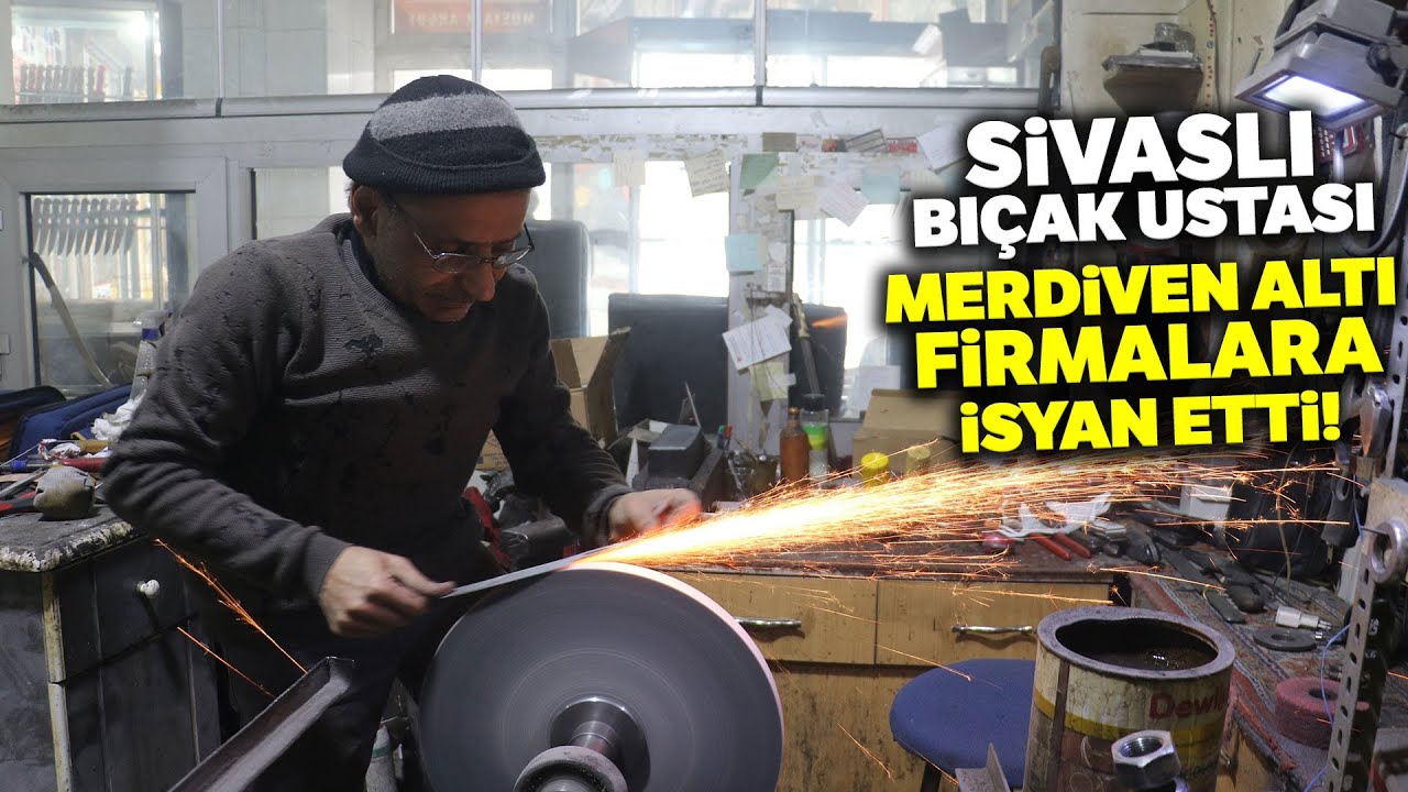 Sivaslı Bıçak Ustası, Çakma Bıçak Satan Merdiven Altı Firmalara İsyan Etti