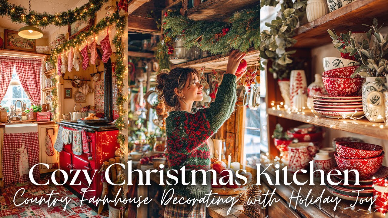 💖 Уютный декор кухни в деревенском стиле на Рождество | Теплый праздничный стиль и вдохновение в ...