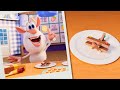 Booba 🛩️ Food Puzzle: Flying Waffles Recipe 🧇 Funny cartoons for kids - Booba ToonsTV