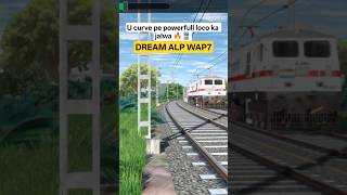 “WAP-7 Monster Taking U Curve 😍 Full Rail Action”#train #shorts #wap7 #tranding #explore