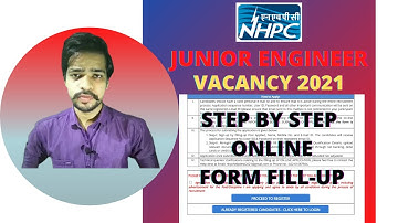 HOW TO FILL NHPC JE ONLINE FORM 2021 | STEP BY STEP NHPC FORM FILL UP 2021
