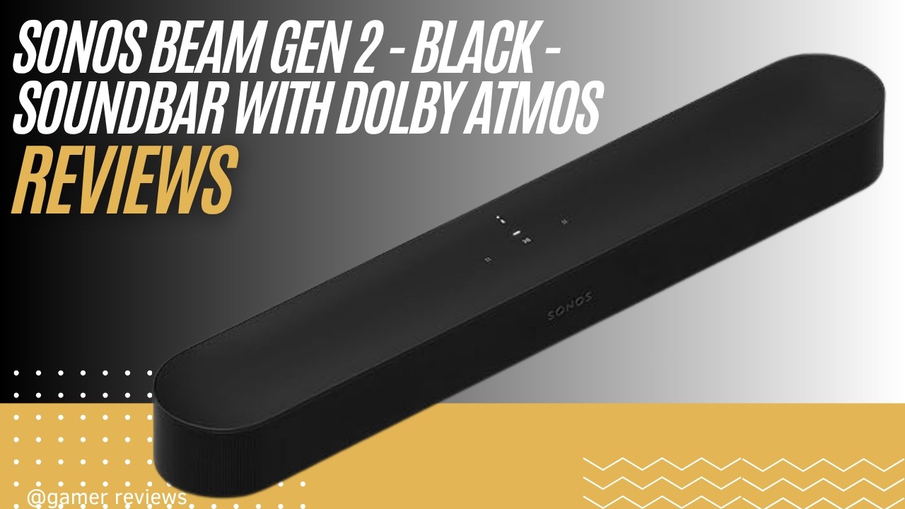 Sonos Beam Gen 2 Dolby Atmos Soundbar Premium Home Theater Audio