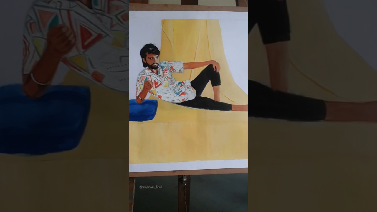 Live acrylic painting 😄 