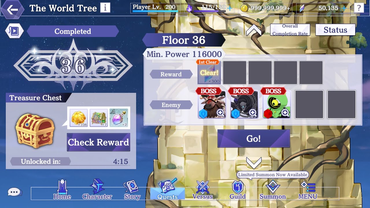 World Tree Floor 36 complete. Eminence in Shadow RPG