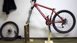Making a simple bike repair stand