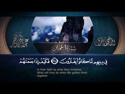 سورة آل عمران القارئ عبد العزيز المخيمر 1443ه        