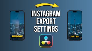 The BEST HIGH QUALITY Instagram Reel Settings In Davinci Resolve 2024