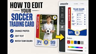 How to Edit Your Custom Soccer Trading Card | Change Photos, Text & Team Colors ⚽