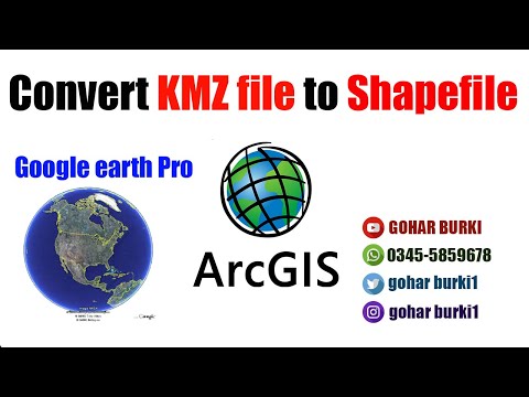 how to create/convert google earth  Kmz file to shapfile using arcgis