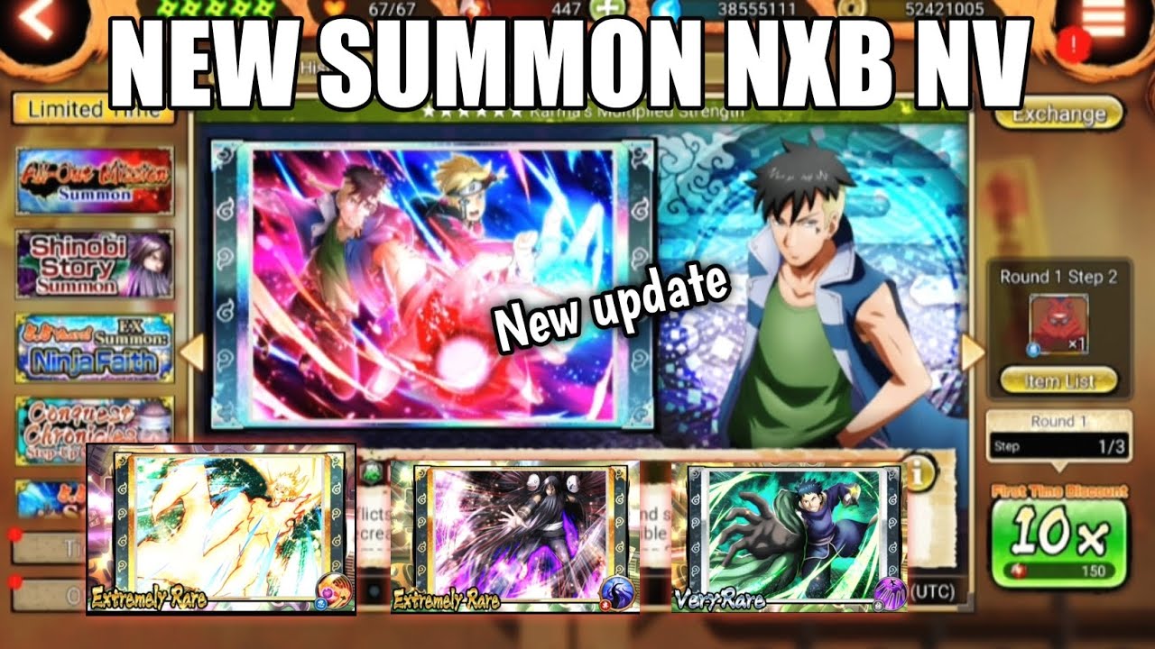 NXB NV New update end New Summon Naruto x Boruto