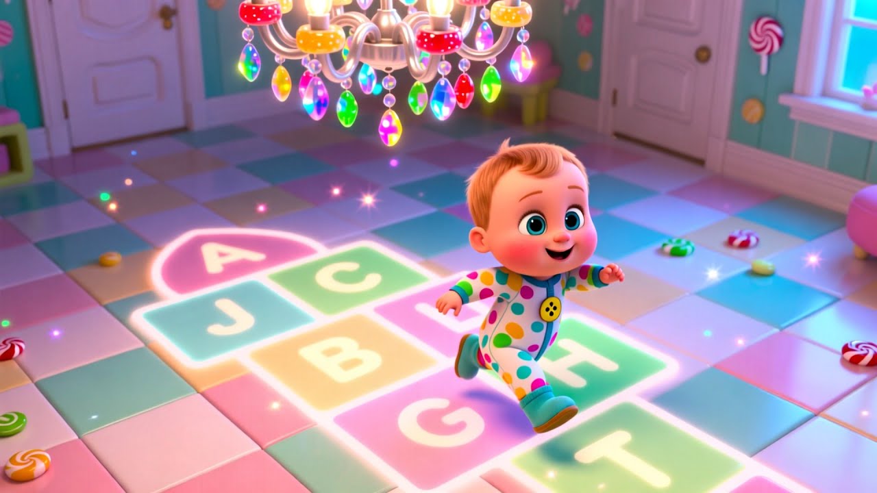 Learn ABC in Candy Town 🍬🌈 Fun Alphabet Song | Learn ABCs for Kids