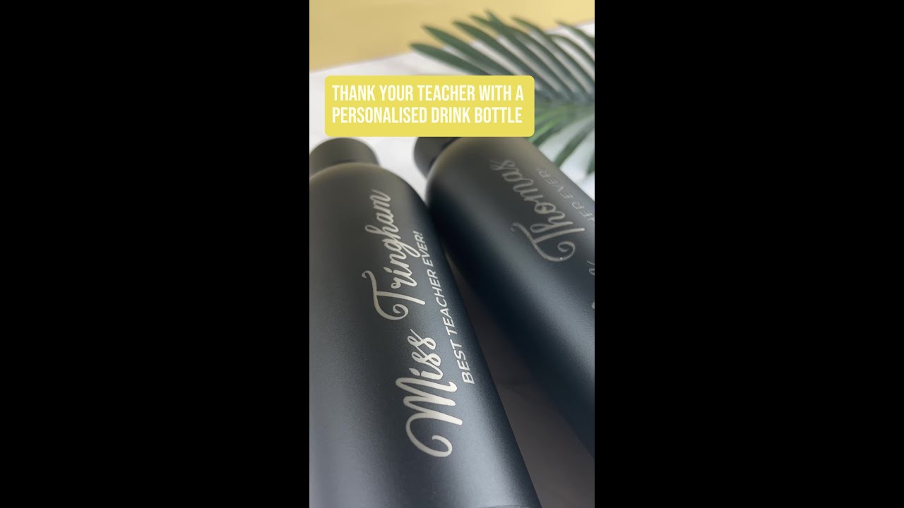 These personalised drink bottles make a fabulous teachers gift idea 