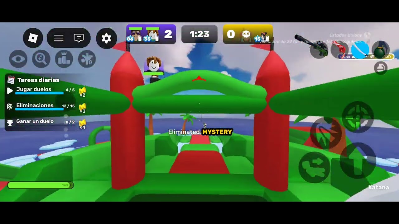 Jugando Roblox rivals 2v2 - YouTube