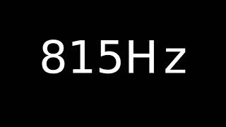 Speaker Sound Test 815Hz