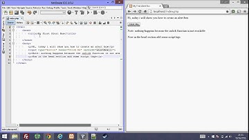 Create an alert box using Javascript and HTML