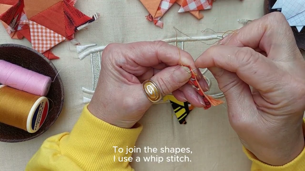 English Paper Piecing for Beginners | Slow Stitching with Scraps