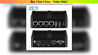 Review Intel Processor N100 Fanless Industrial Mini Computer 4x LAN Ports 2x COM RS485 RS232 Win11•