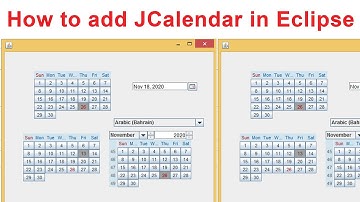 How to add JCalendar in Eclipse