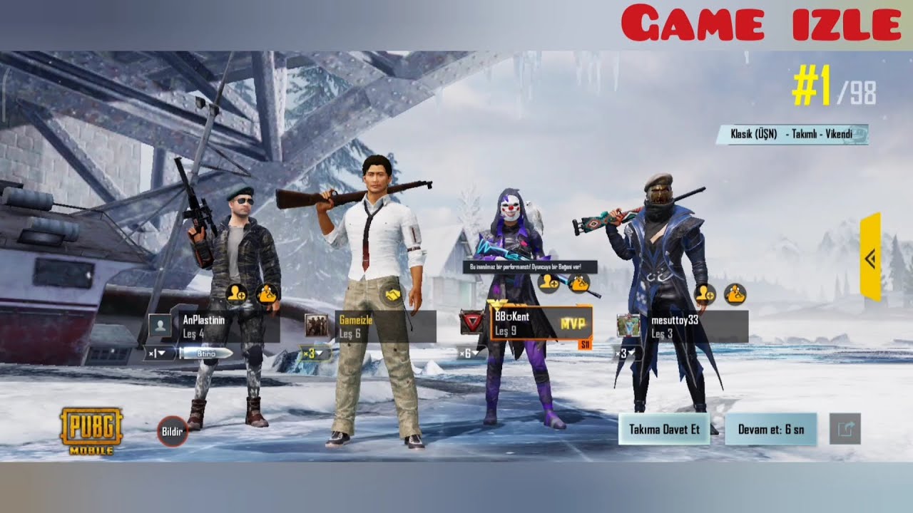 Pubg mobile 22 leş le Win aldık