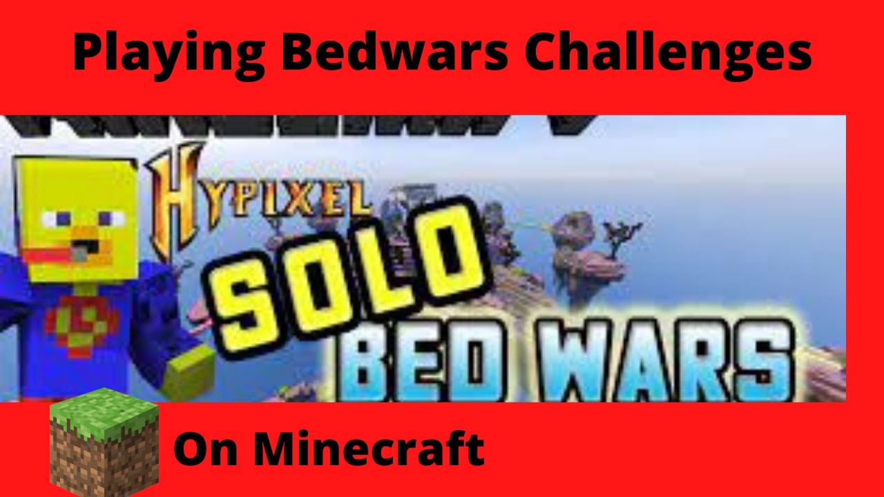 Playing Bedwars Challenges on Hypixel(solo) hypixel challenges 