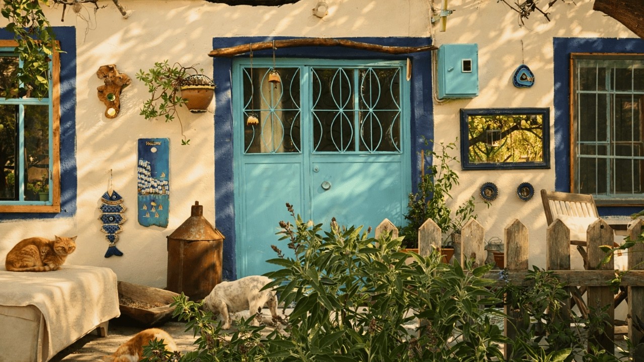 Спокойный весенний день в сельской местности | Сбор дикого чеснока и хлеб со свежими травами