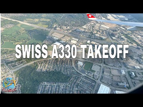 AIRBUS A330-300 Takeoff from Pearson Airport to Zürich | Swiss Airlines