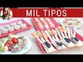 CANAPÉS FÁCILES Y RÁPIDOS (varios tipos)