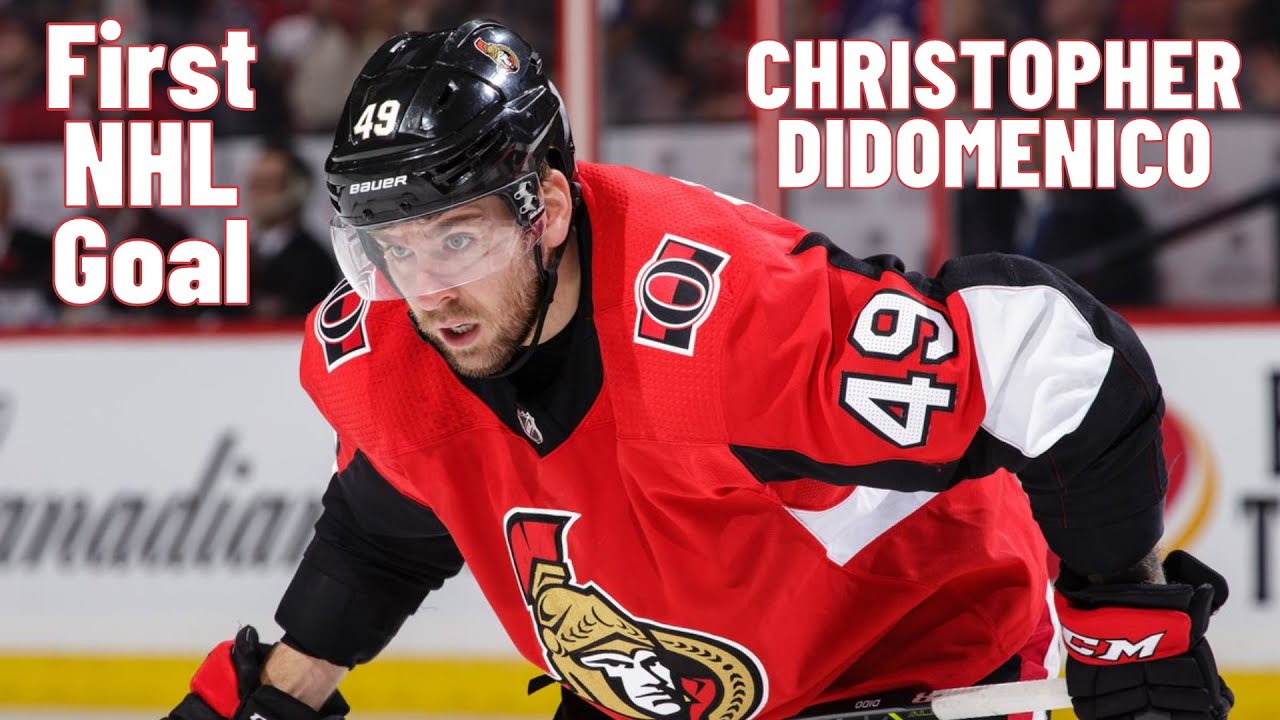 Christopher DiDomenico #49 (Ottawa Senators) first NHL goal Oct 27, 2017