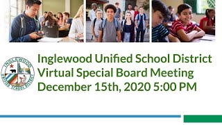 IUSD Special Virtual Board Meeting 12/15/20
