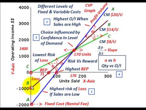   Cost Volume Profit Analysis (Cost Structure, Substitute Fixed Cost For Variable Cost, Risk/Reward)