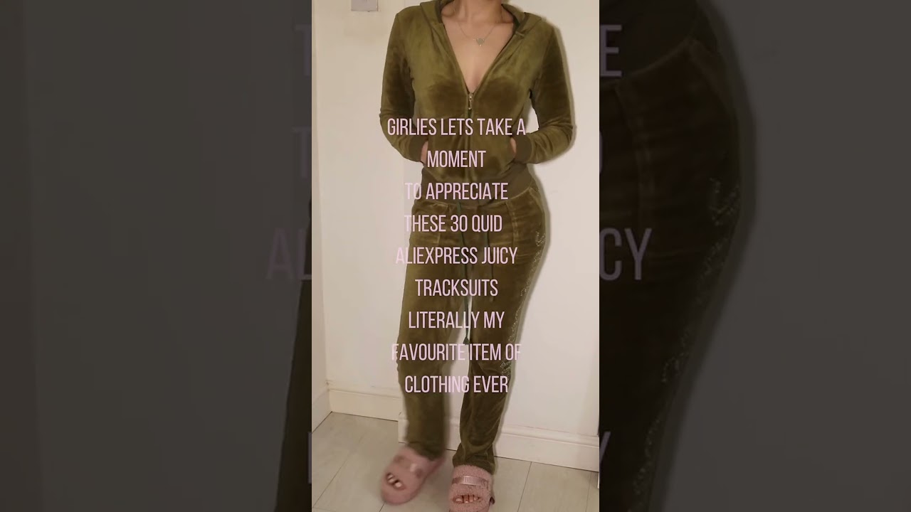 Obsessed with my new grey velour tracksuit 