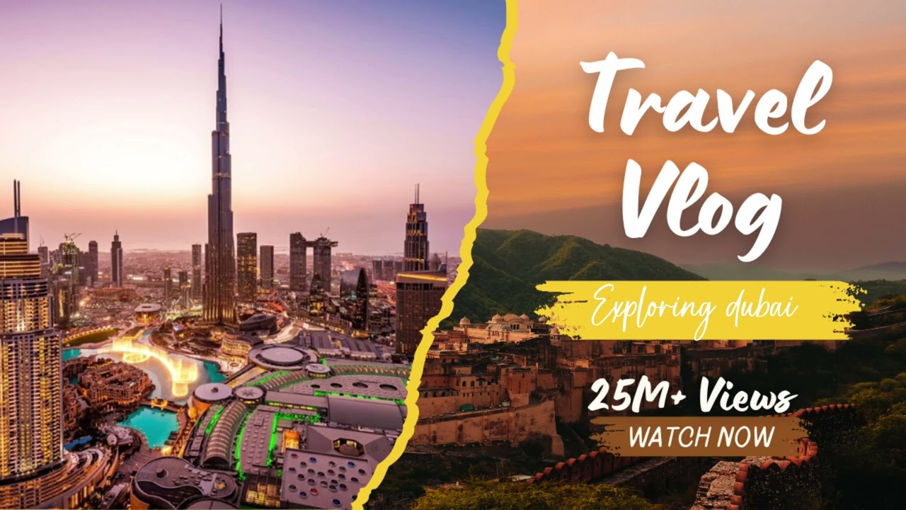 Exploring Dubai 🌆 | Daily Vlog Thumbnail Design