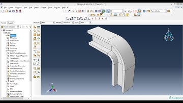 Abaqus Basic Tutorials - 3D modeling of sweep part in abaqus