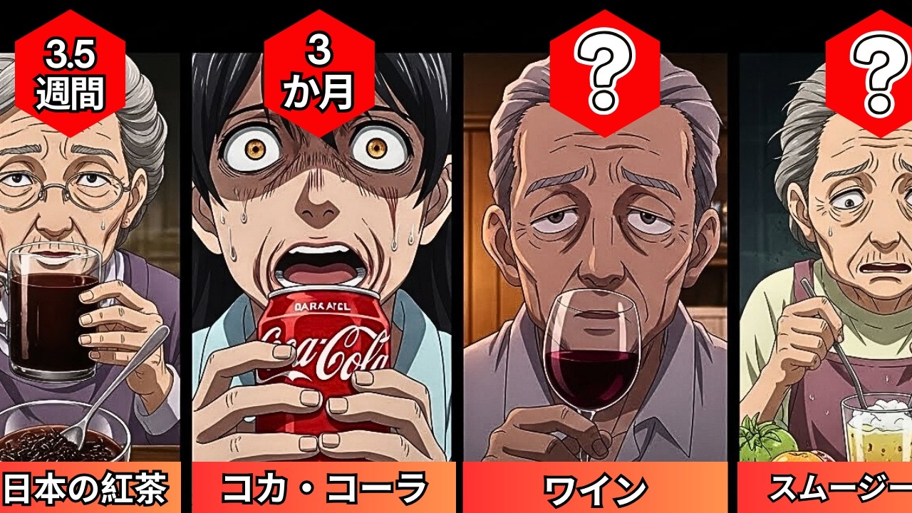 比較: ___だけを飲んだらどれくらい生きられますか?