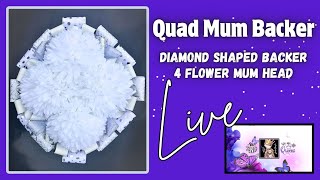 QUAD Mum Backer; Diamond Backer tutorial #homecomingmums #homecoming #diy #senioryear