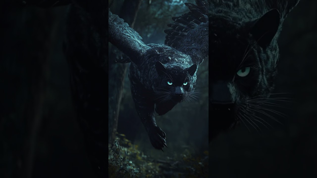 Black Panther Collides with Owl: Viral Hybrid Beast Transformation!