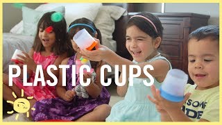 PLAY |  5 Ways to Reuse Plastic Cups!