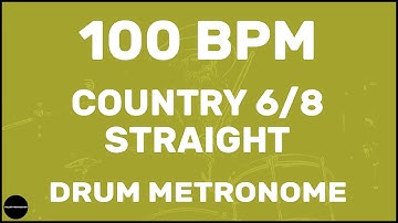 Country 6/8 Straight | Drum Metronome Loop | 100 BPM