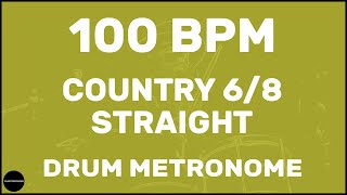 Country 6/8 Straight | Drum Metronome Loop | 100 BPM